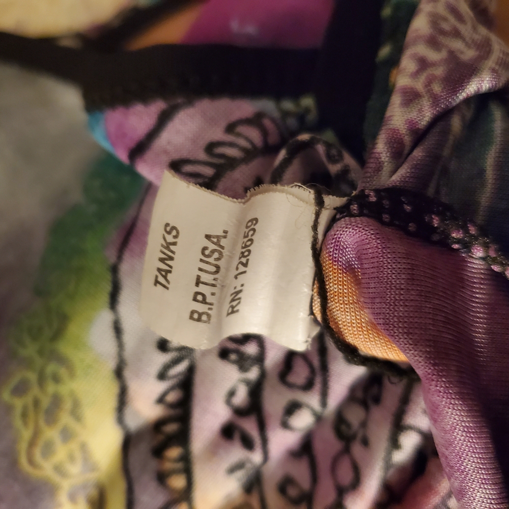 Vibrant Abstract Paisley Criss-Cross Back Midi Dress - Picture 7 of 7